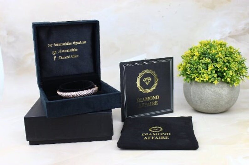 Bubble Drop design bangle bracelet, 14k Solid Gold, Natural Diamonds, Gift for her image 10