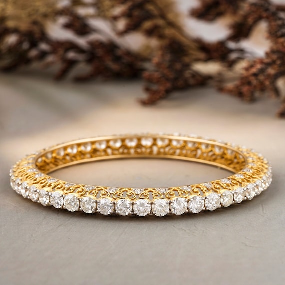 Diamond Bangles Design - South India Jewels | Diamond bracelet design, Diamond  bangle, Womens jewelry necklace