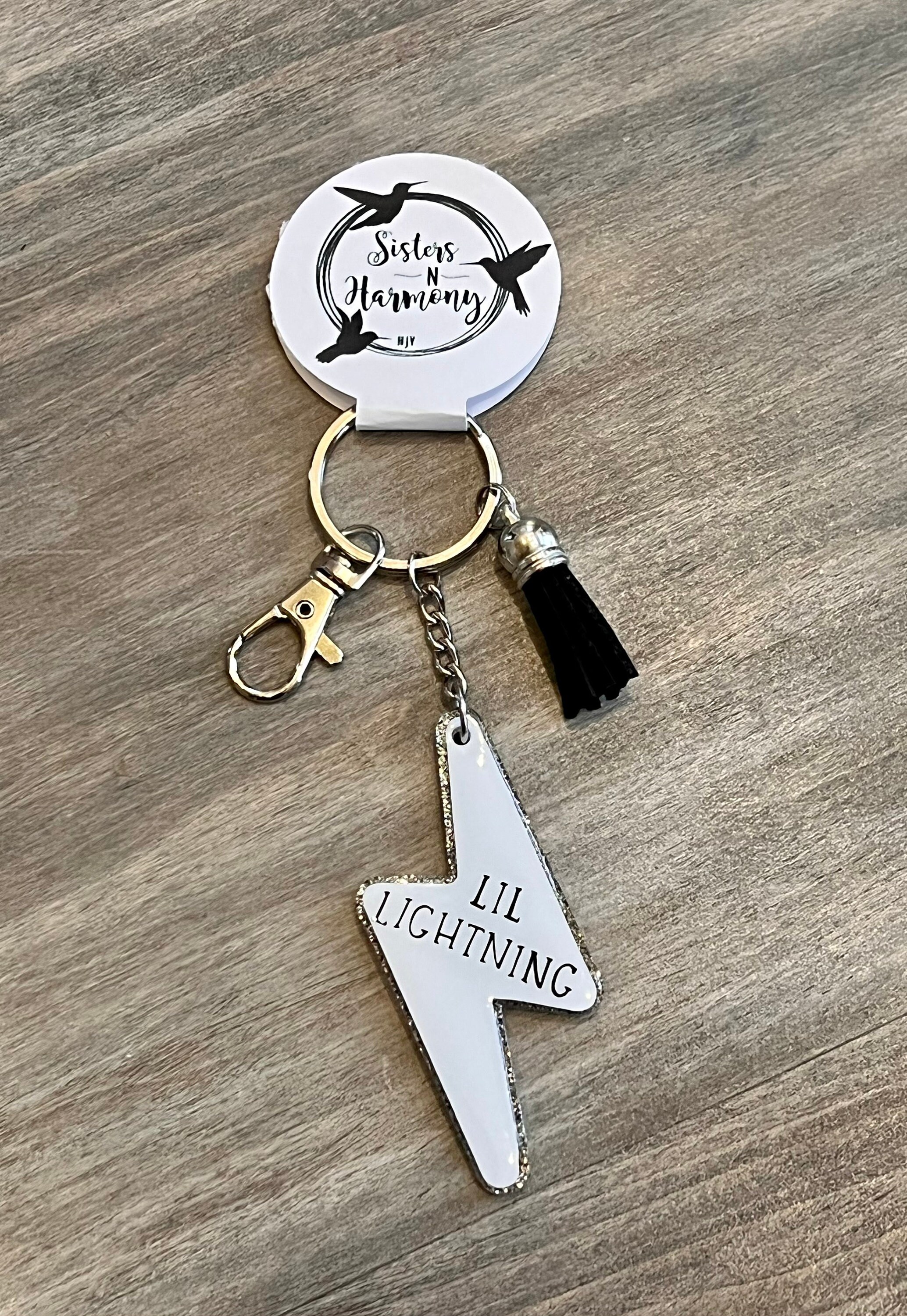 Customized Lightning Bolt Keychain Etsy