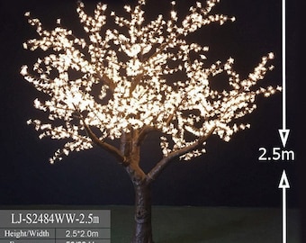 8.5ft. LED Tree Blossoming Cherry  2484 LEDs