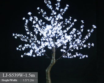 5ft LED Cherry Blossom Tree: Indoor/Outdoor Decor - 540 LEDs