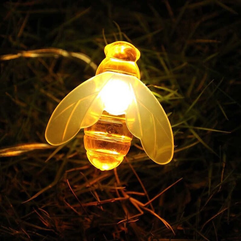 Honey Bees. Holidey Led String Lights. New Year Party Decor. Etsy