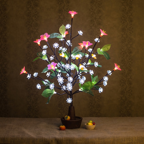Cherry blossom sale tree light lamp