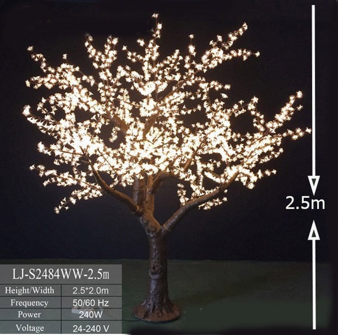 8.5ft. LED Tree Blossoming Cherry 2484 Leds - Etsy