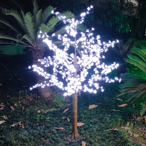 LED Cherry Blossom Tree with LEDs 7ft/2.0m -for Indoor and Outdoor Use 972 LEDs! Red/Blue/Green/Pink/Purple/White/Warm White/Yellow Option