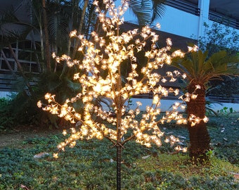 Lighted Cherry Blossom Tree 6.0ft/1.8m LEDTree with LEDs -for Indoor and Outdoor Use 756 LEDs! Color Option