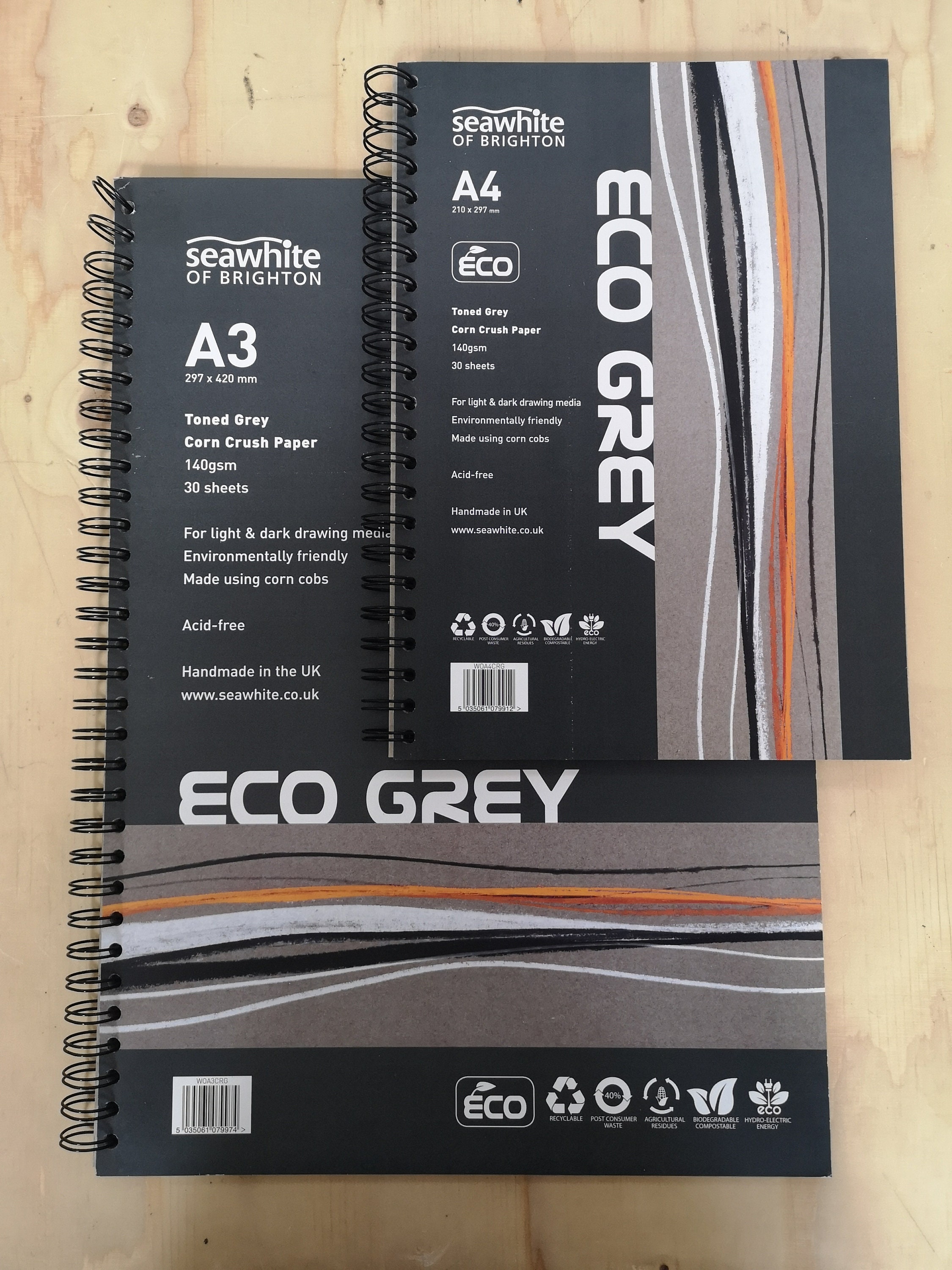 A3 Toned Grey Sketchbook/Art Paper Seawhite di Brighton Etsy