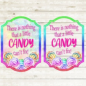 Candy Label PNG, Tumbler Candy Label, Candy Sublimatie Labels, Candy Sticker, Digitale Download.