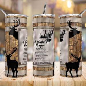 20 Oz Skinny Tumbler Sublimation Design, Whiskey Barrel Jägergebet, Jagdleben, Tumbler Wrap PNG, Straight/ Tapered, Direkter Download