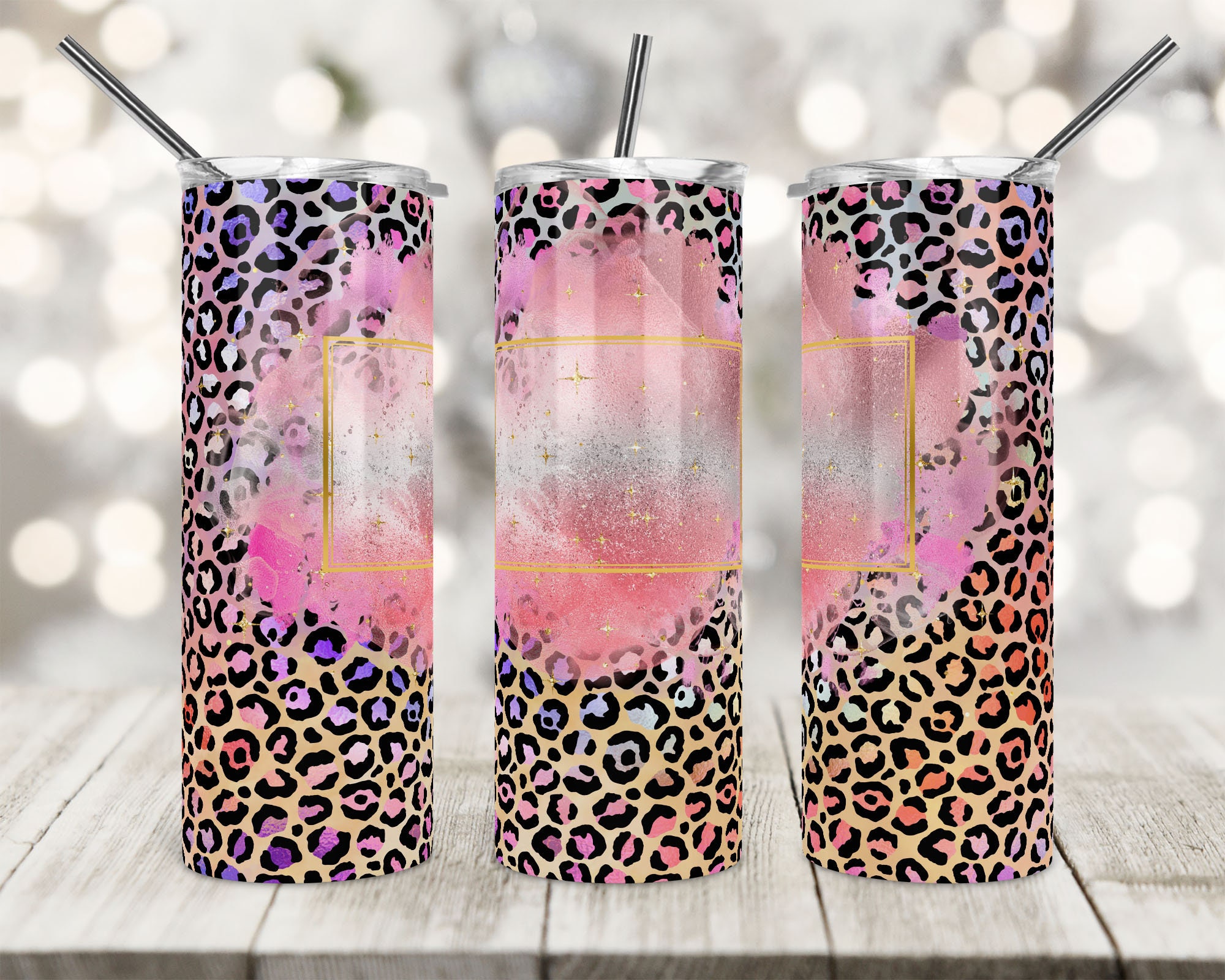 Leopard & Roses Tumbler Holder  Sisters Boutique & Gifts, Inc.