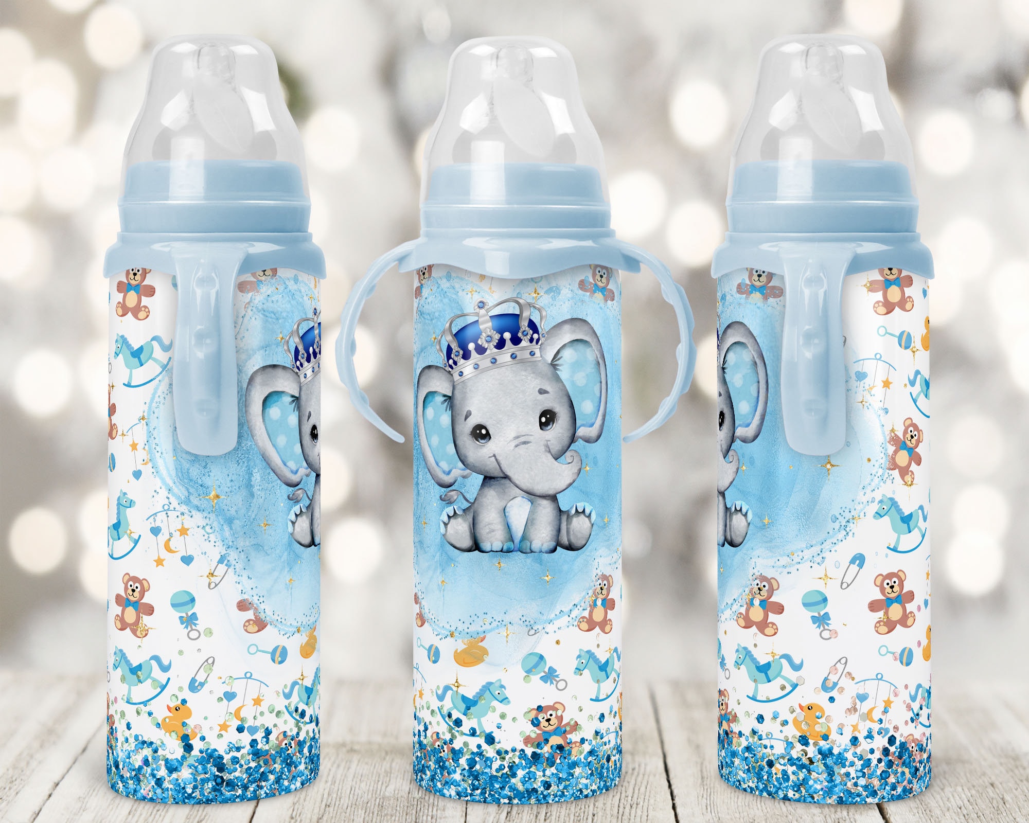 Blank Sublimation Baby Bottle in Pink or Blue