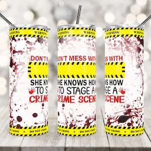 True Crime Glass Tumbler, Murder Iced Coffee Cup – Candicouturedesigns