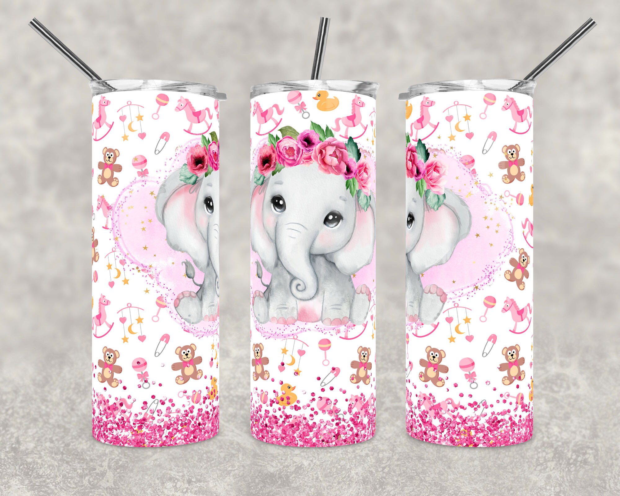 20 oz Skinny Tumbler Design Baby Shower Baby Girl Baby Boy Etsy