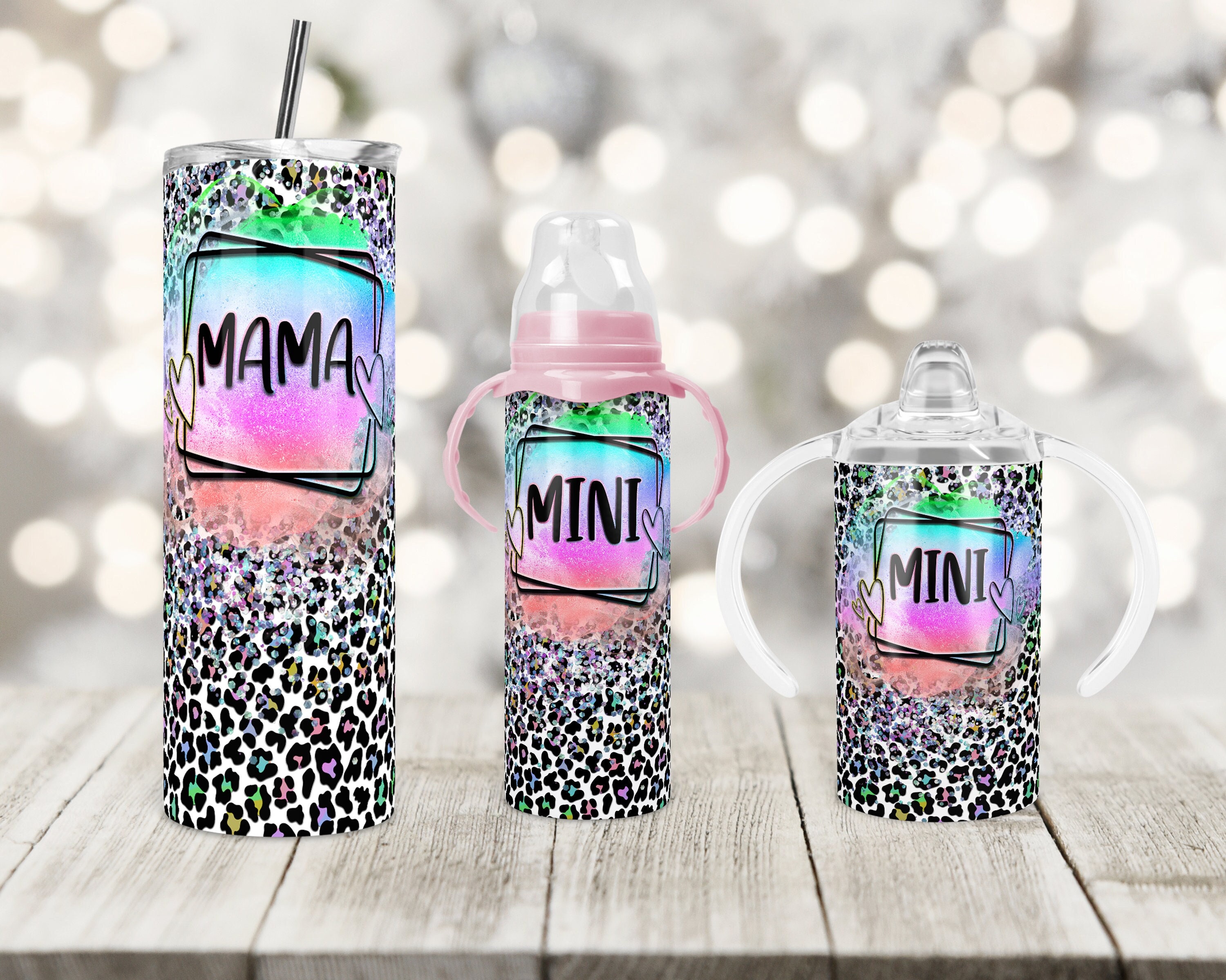 Kawaii Water Bottle, Fashion Foam 3d Rainbow Glitter Stars Tumbler