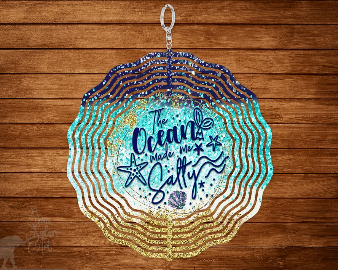 Beach Gold Wind Spinner Template Wind Spinners for Etsy