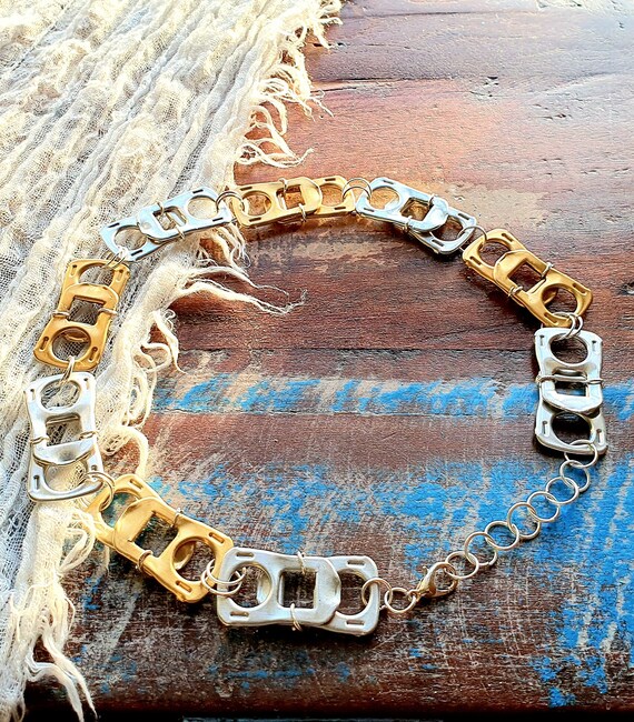 Ring Pull Necklace Ring Pull Choker Can Tab Necklace Etsy UK