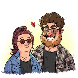Caricatura de estilo cómic suizo, dibujo personalizado a partir de una foto (PRODUCTO DIGITAL sin copia física)