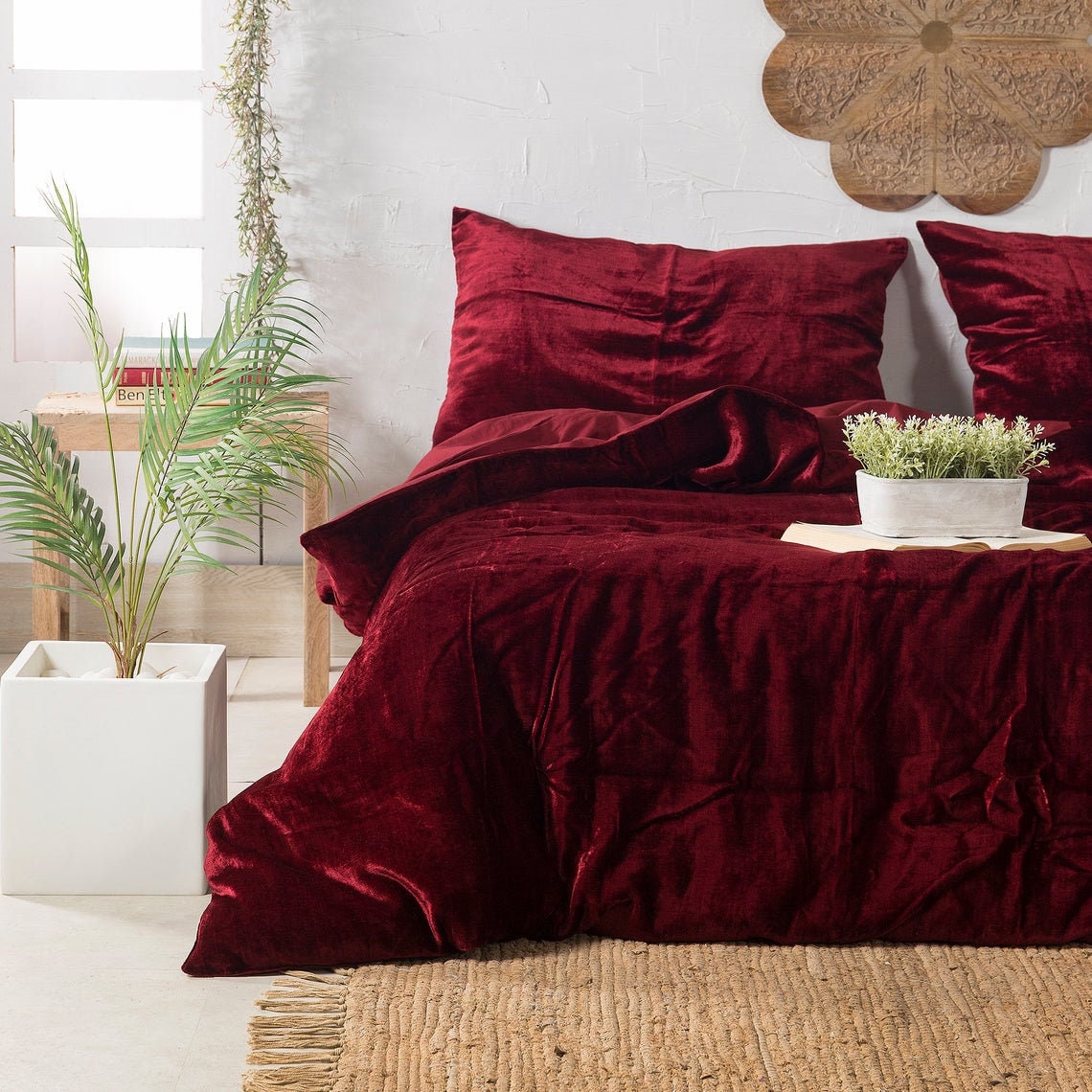 Ultra Luxury Velvet Duvet Cover 3 Pc Feather Soft Set Doona  Etsy