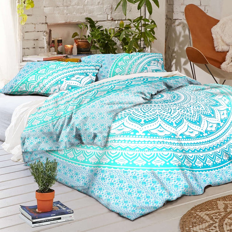 Indian Mandala Duvet Cover Twin/Queen/King Size Bedding Etsy