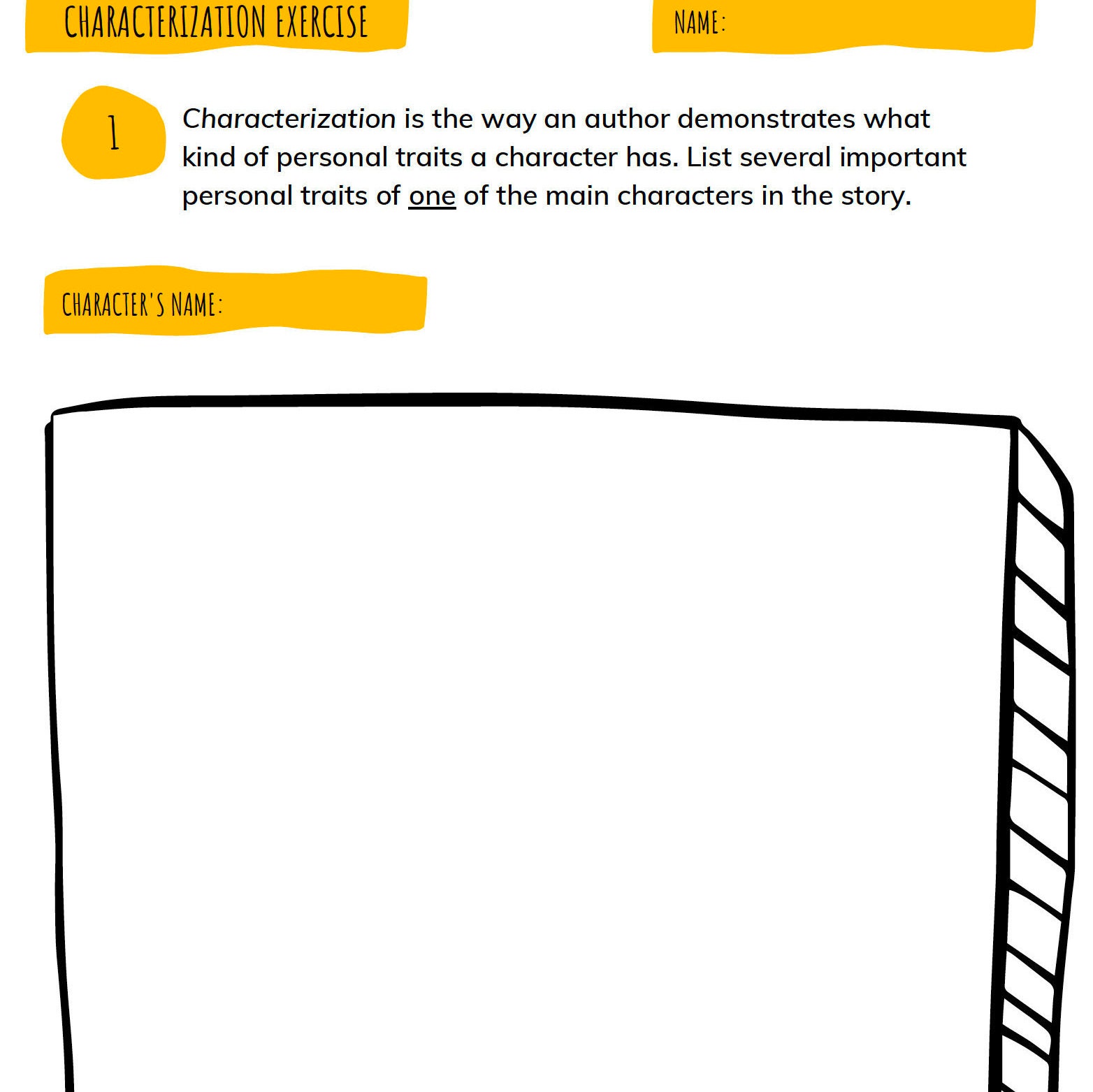 Worksheets for Reading and Learning From Stories: | Etsy