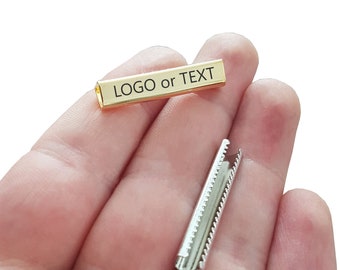Custom Laser Engraved Ribbon Crimp, Cord Ends, Leather Clasps Connector, Jewelry Tag