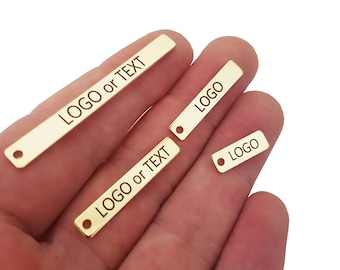 Custom Engraved Metal Clothing Tag: Personalized Logo Tag