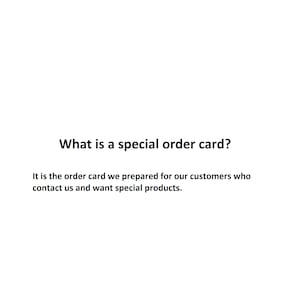 Scheda ordine speciale 4