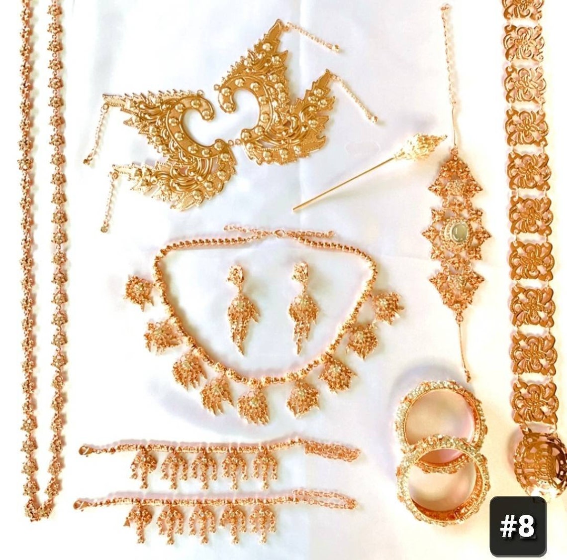 Traditional Thai/Khmer Jewelry Set Vintage accessory for Etsy