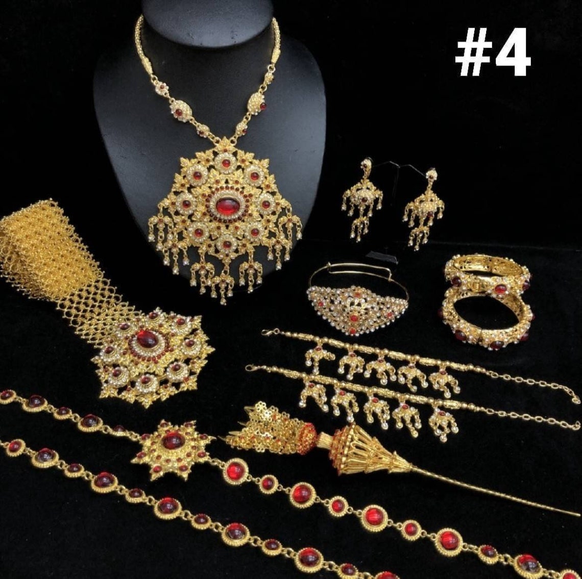 Traditional Thai/Khmer Jewelry set Vintage accessory for Etsy