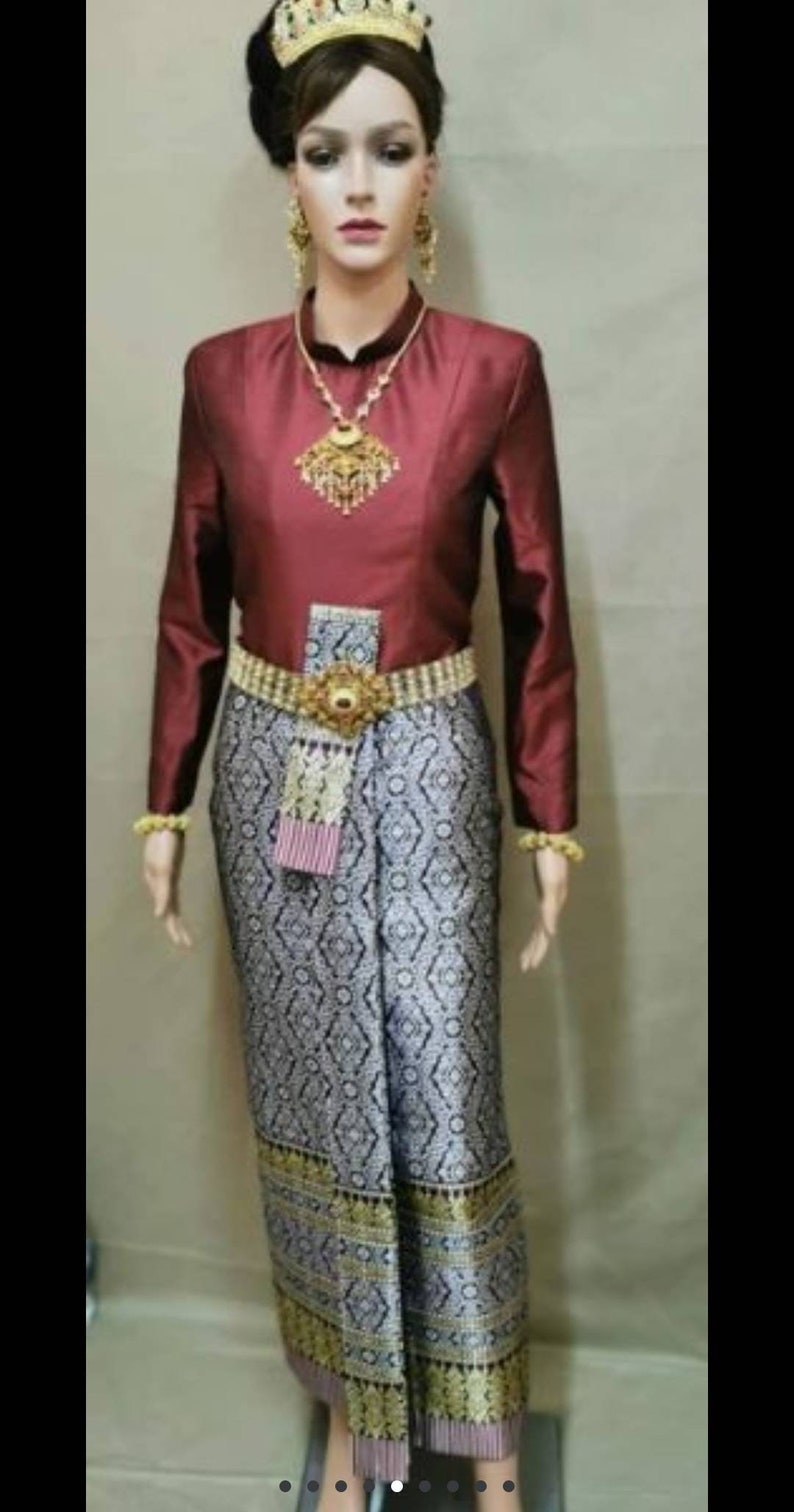Thai Boromphiman Vintage Women Costume Traditional Thai - Etsy