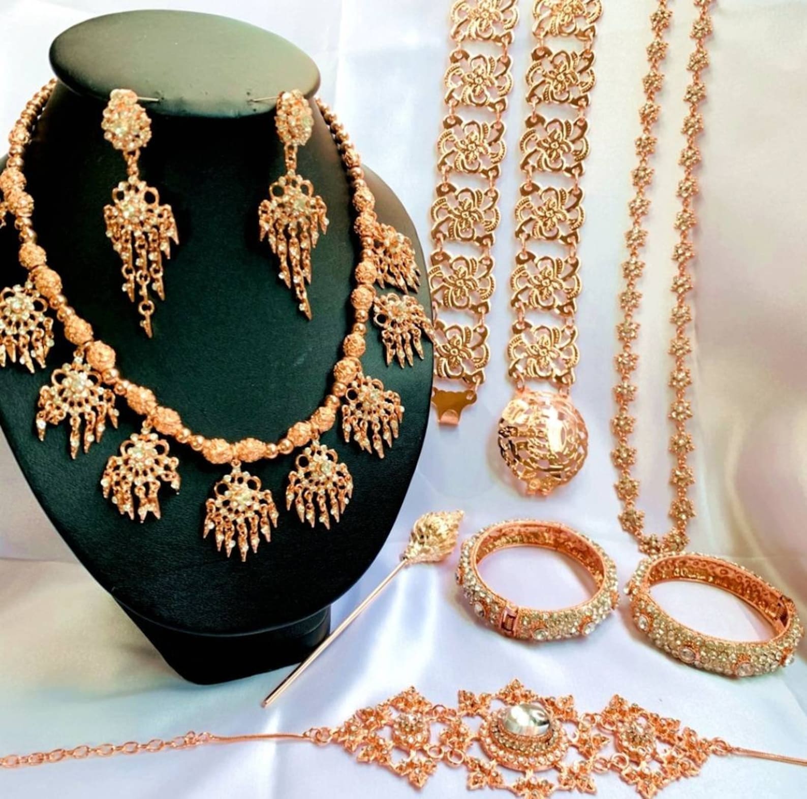 Traditional Thai/Khmer Jewelry Set Vintage accessory for Etsy