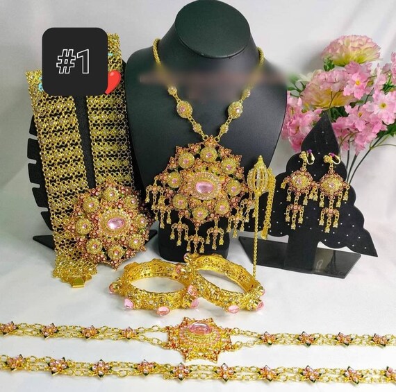 Precious Thai/khmer Jewelry Set for National Costume Vintage Etsy