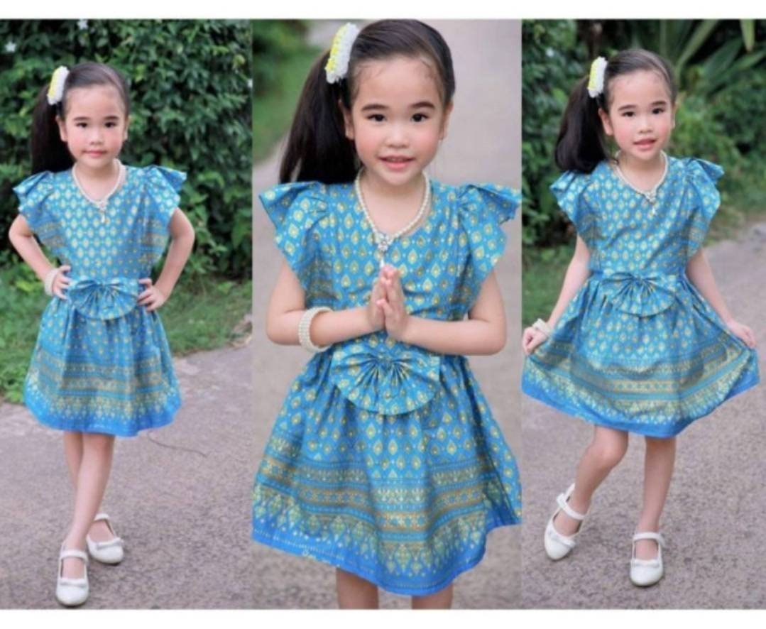 Lovely traditional Thai dresses for girls 100 cotton dress Etsy