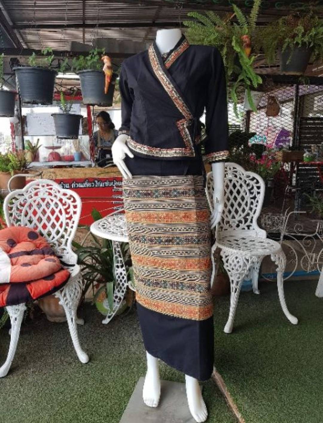 Black Traditional Thai Costume for Women Thai Vintage Costume - Etsy