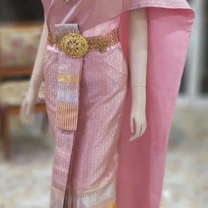 Wonderful traditional Thai/Khmer wedding dress| Thai Chakkri| Thai/Khmer dress for Traditional Dance| Asian Vintage wedding| Made to Order