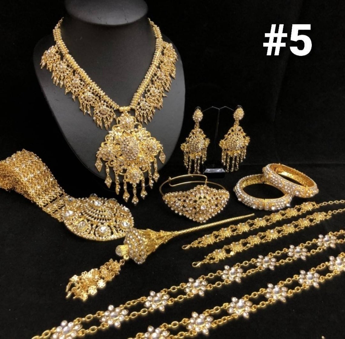 Traditional Thai/Khmer Jewelry set Vintage accessory for Etsy