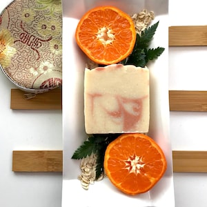 Oatmeal Soap | Cold Process | Face and Body Bar | Vegan Palm Oil Free | Orange Jasmine Scent | Handmade Soap Bar | All Natural Body Bar