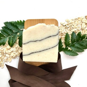 Mens Oatmeal Soap | For Him | Half Size Bar | Vegan Palm Oil Free | Half Size Bars | Handmade Soap | Natural Body Bar | Cold Process
