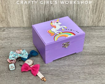 children's unicorn jewelry box
