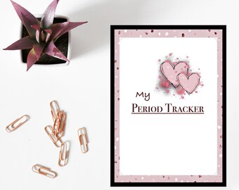 Period tracker and menstrual cycle printable. Period and health calendar. Ovulation tracker. Period and fertility planner. Intimacy journal.