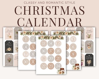 Printable Christmas Countdown - Christmas Activity Booklet Printable - Advent Calendar Printable