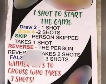 Ring of Fire Rules Printable Drinking Ring of Fire Rules Drinking Card Game Digital Download ...
