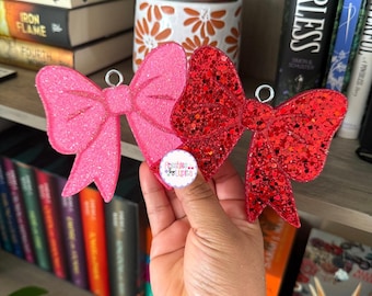 Coquette Glitter Bow Car Air Freshener, Girly Freshie