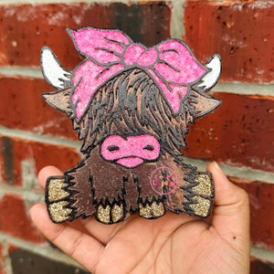 Highland Cow freshie, Cow Freshie, Car Air Freshener, Freshy