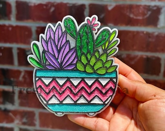 Succulent Potted Cactus Freshie, Freshie, Car Air Freshener