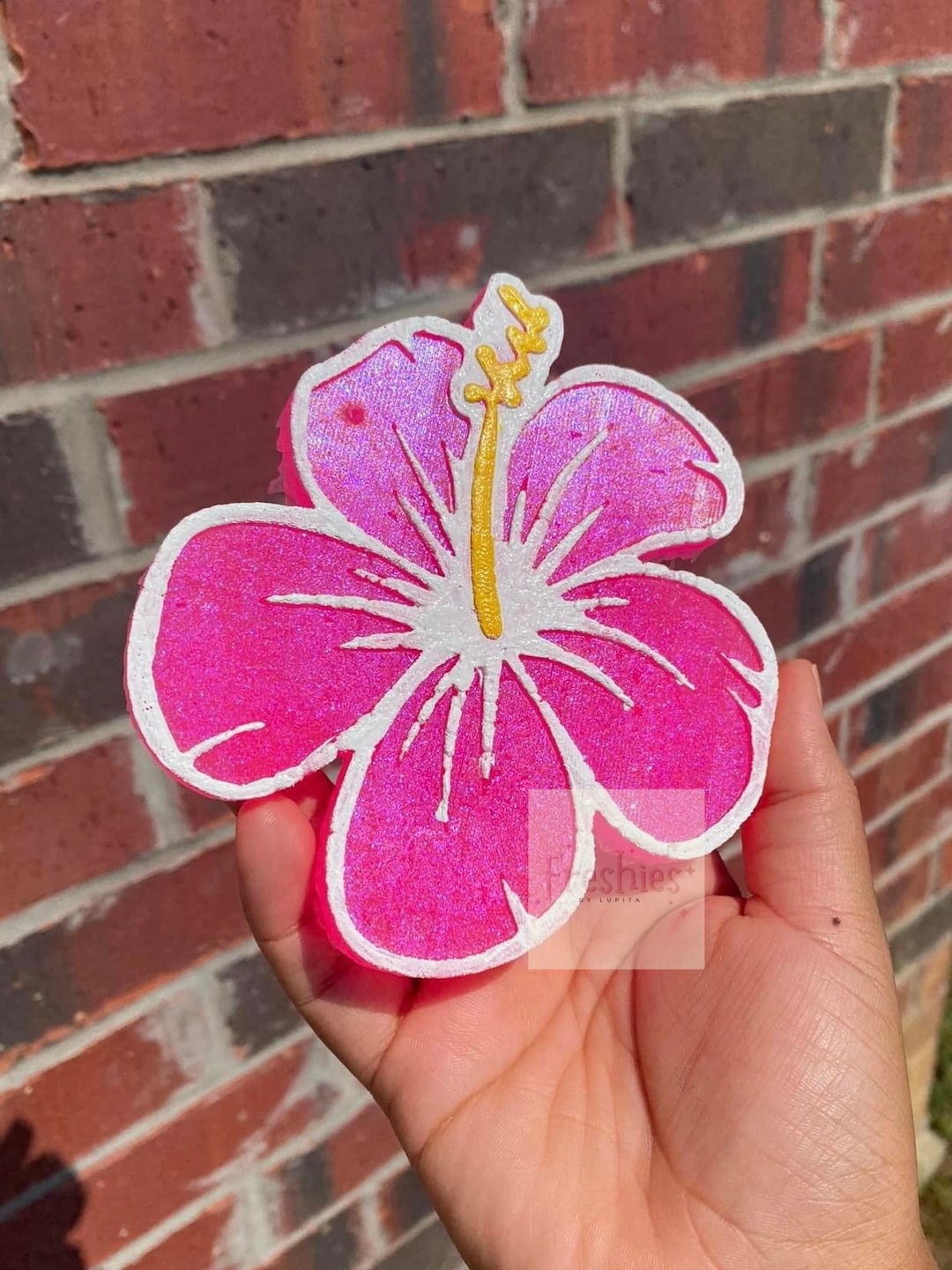 Hibiscus Flower Freshie, Freshy, Car Air Freshener, Car Scent, Summer