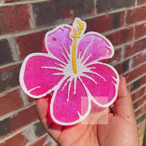 Hibiscus Flower Freshie, Freshy, Car Air Freshener, Car Scent, Summer Freshie, Flower Freshie, Cute FreshieCar Freshie