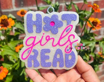 Hot Girls Read Freshie, Book Lover Car Air Freshener