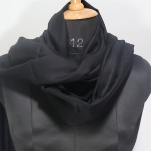 Châle pur pashmina,écharpes pur pashmina,pashmina noir,super pashmina doux, solide pashmina,pashmina tissé à la main-78&quot;×28&quot;