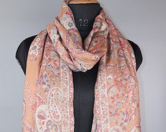 Kashmir Traditional Kani Soft Shawl | LightWeight Shawls And Wraps |Pure Pashmina with Intricate Embroidery